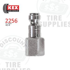 Kex Tire Repair | Steel 1/2″ Female Tru-Flate Air Line Coupler - 1/2″ FNPT - 2256