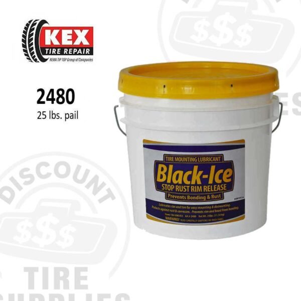 Kex Tire Repair | Black-Ice Stop Rust Rim Release – 25 lbs. - 2480