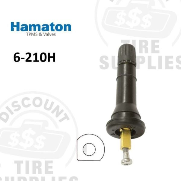 Hamaton | TPMS Rubber Snap-In Valve Stem - Ford / Hyundai / Kia - 6-210H (20046)