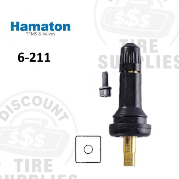 Hamaton | TPMS Rubber Snap-In Valve Stem - Jeep / Dodge / Ram - 6-211