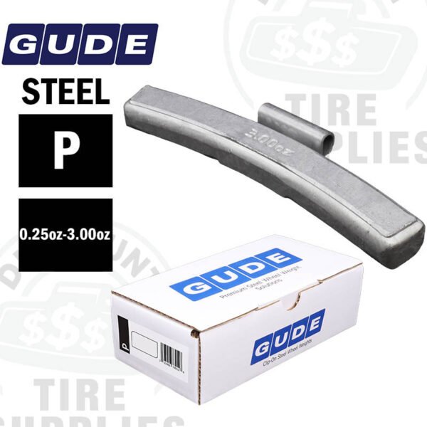 Gude | P Style Passenger Car Clip-on Wheel Weights