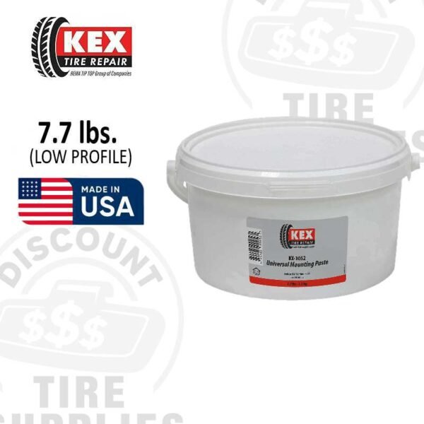 Kex Tire Repair | Universal Mounting Paste, Low Profile Pail – 7.7 lbs - KX-1052N