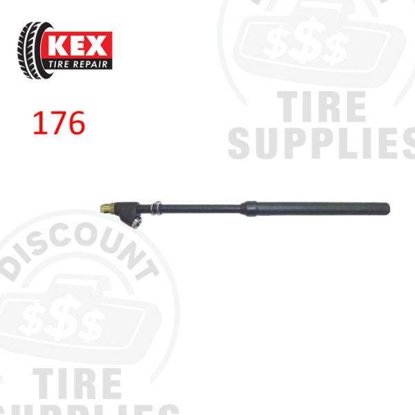 Kex Tire Repair | Dual Foot Air Gauge with Straight-on 30° Reverse Chuck 10-150 psi - 176