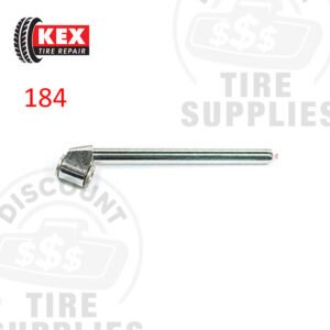 Kex Tire Repair | Chrome Dual Foot Air Gauge with Straight-on 30° Reverse Chuck 20-120 psi - 184