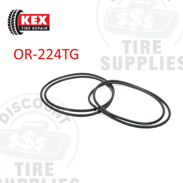 Kex Tire Repair | Standard 1/4″ Diameter O-Ring for 24″ Grader Tubeless Tire Rim - Pack of 2 - OR-224TG
