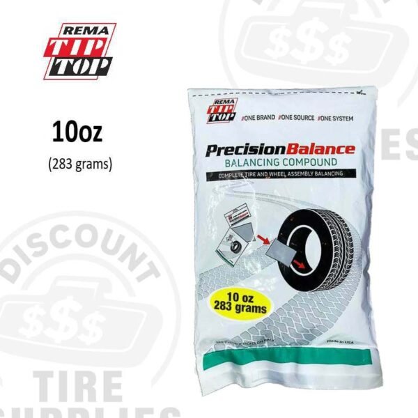 Rema | Tire Balancing Beads 10 oz. Drop-In Bag with Valve Cap and Valve Core - PB-CS40-10