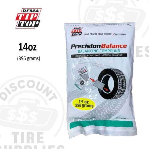 Rema | Tire Balancing Beads 14 oz. Drop-In Bag with Valve Cap and Valve Core - PB-CS40-14