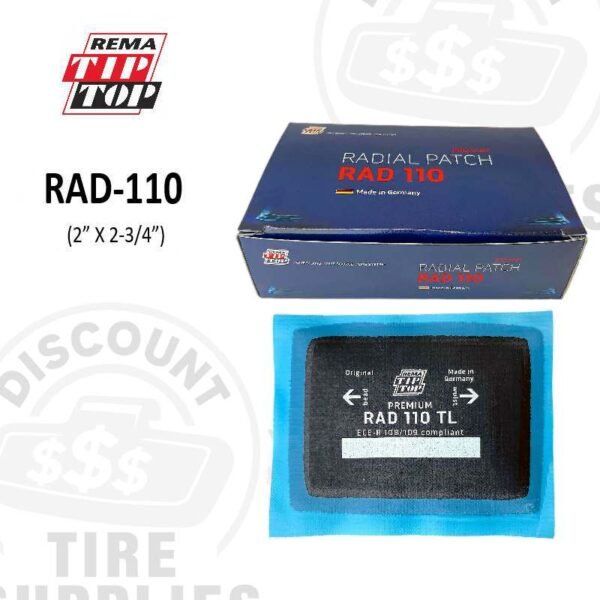 Rema | 2 x 2.75 Inch Radial Tire Patch Repair Unit - RAD-110