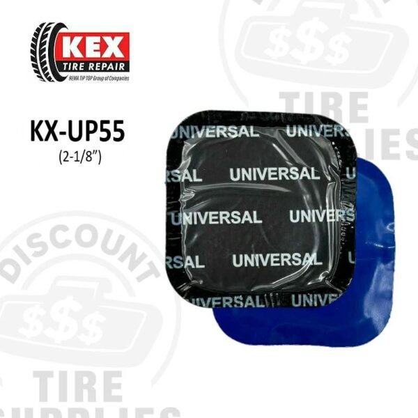 Rubber Reinforced Universal Tire Repair Units (Square) – Patch Size 2-1/8″ (54mm) - KX-UP55
