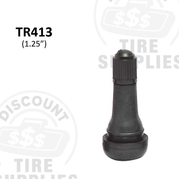 1.25" Rubber Snap-In Valve Stem - TR-413
