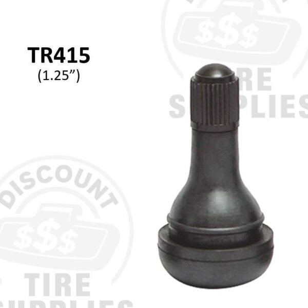 1.25" Rubber Snap-In Valve Stem - TR-415