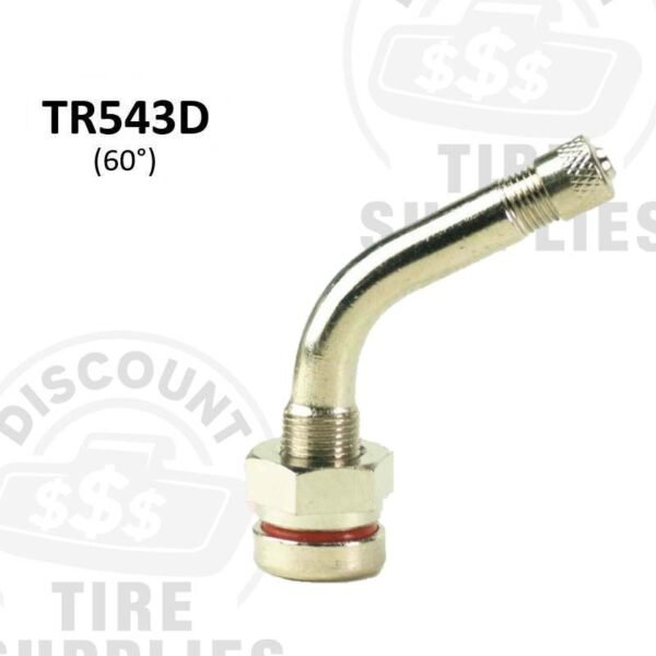 60° Bent Metal Alcoa O-Ring Seal Metric Valve Stem 9.7mm Hole - TR-543D