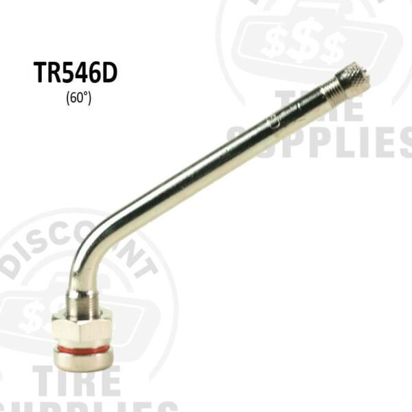 60° Alcoa O-Ring Seal Bent Metal Metric Valve Stem 9.7mm Hole - TR-546D