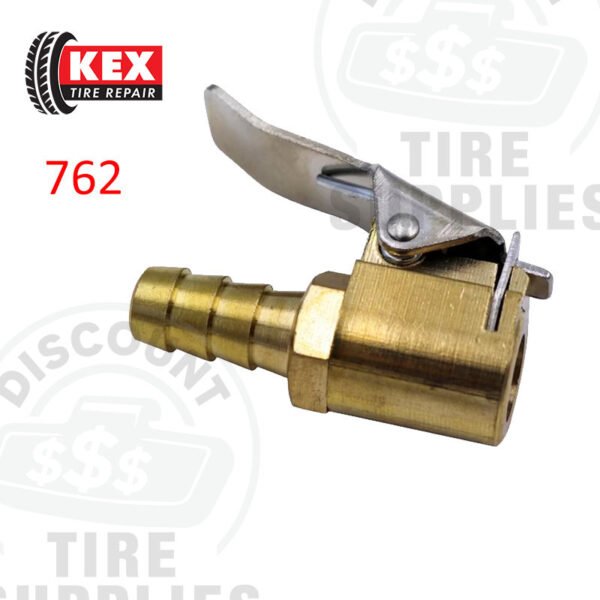Kex Tire Repair | European-Style Clip-On Flow Thru Air Chuck (Closed Style) - 762