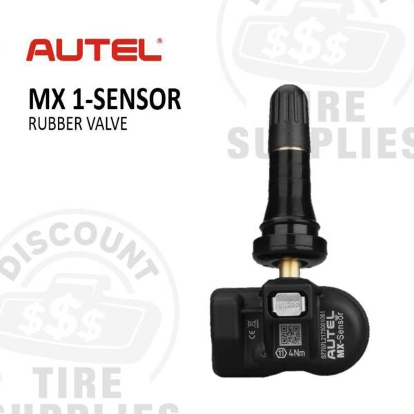 Autel | MX 1-Sensor R Press-In Programmable Universal TPMS Sensor w/ Rubber Valve Stem - 1-SensorR
