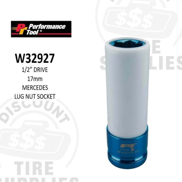 1/2" Drive, 17mm Mercedes Lug Nut Socket - W32927