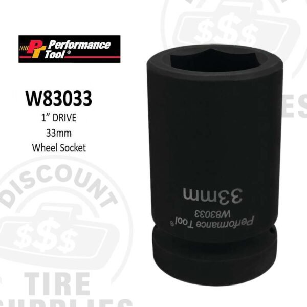 1" Dr. Budd Wheel Socket 33mm - W83033