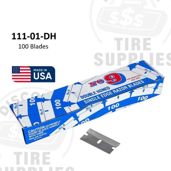 #9 Industrial Double Honed Single Edge Razor Blades - 111-01-DH