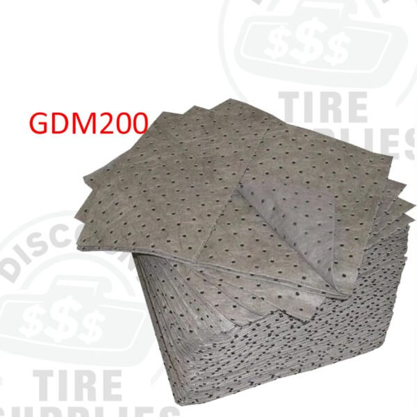 Gray Dimpled Universal Lightweight Absorbent Pads | 15” x 18” | 200 Mats - GDM200